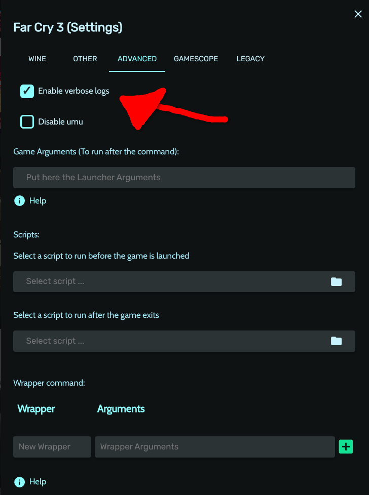 Enable verbose logging