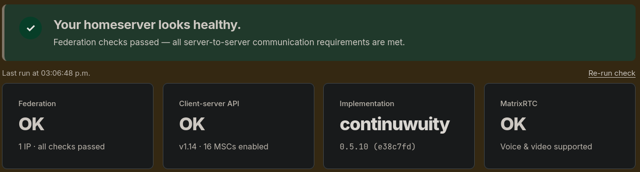 Connectivity Test